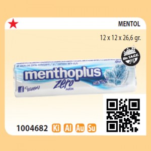 Menthoplus Zero Mentol 12 x 12 x 26,6 gr